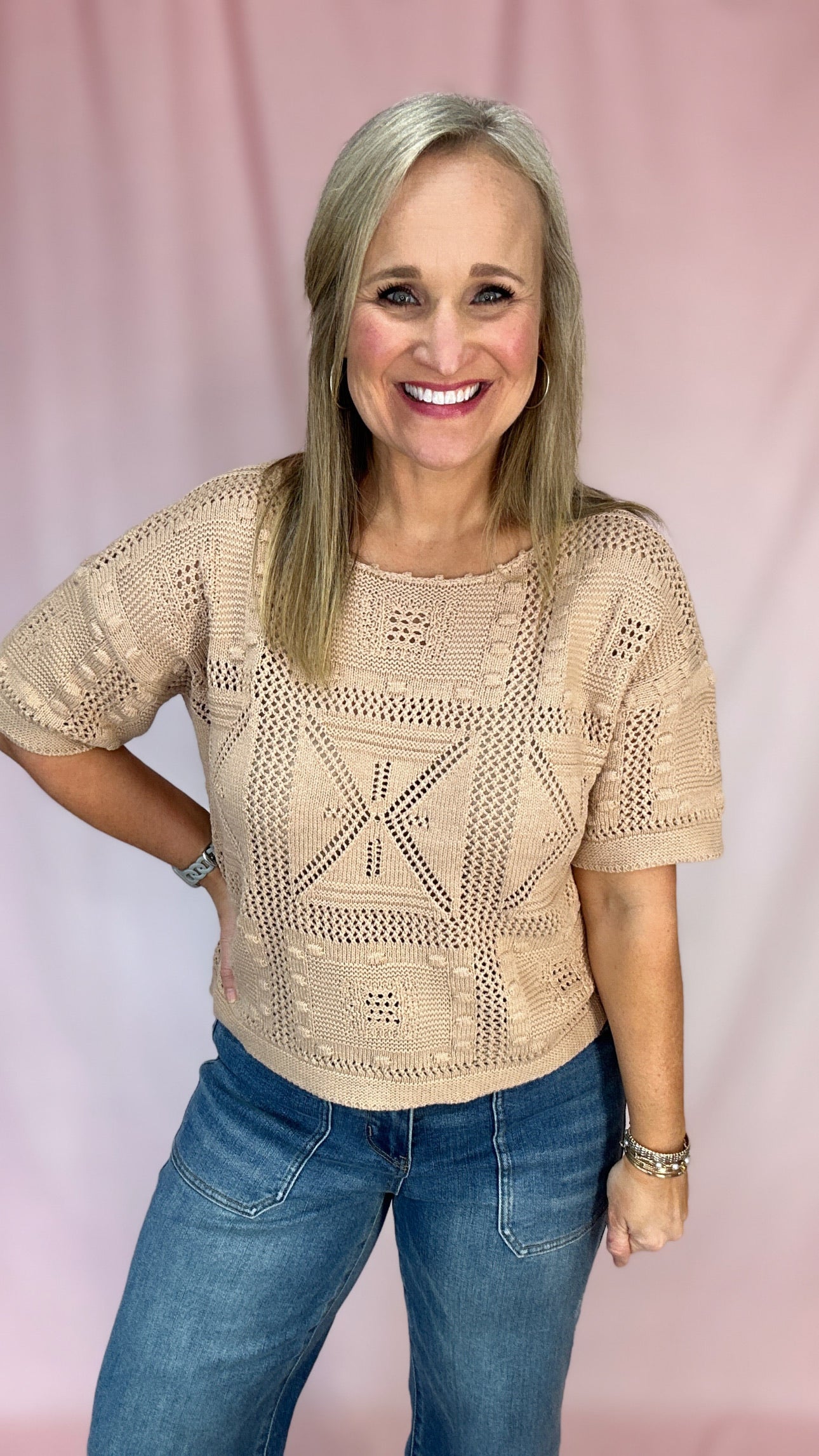 Story To Tell Knit Top-Fashion Tops-Podos Boutique, a Women's Fashion Boutique Located in Calera, AL