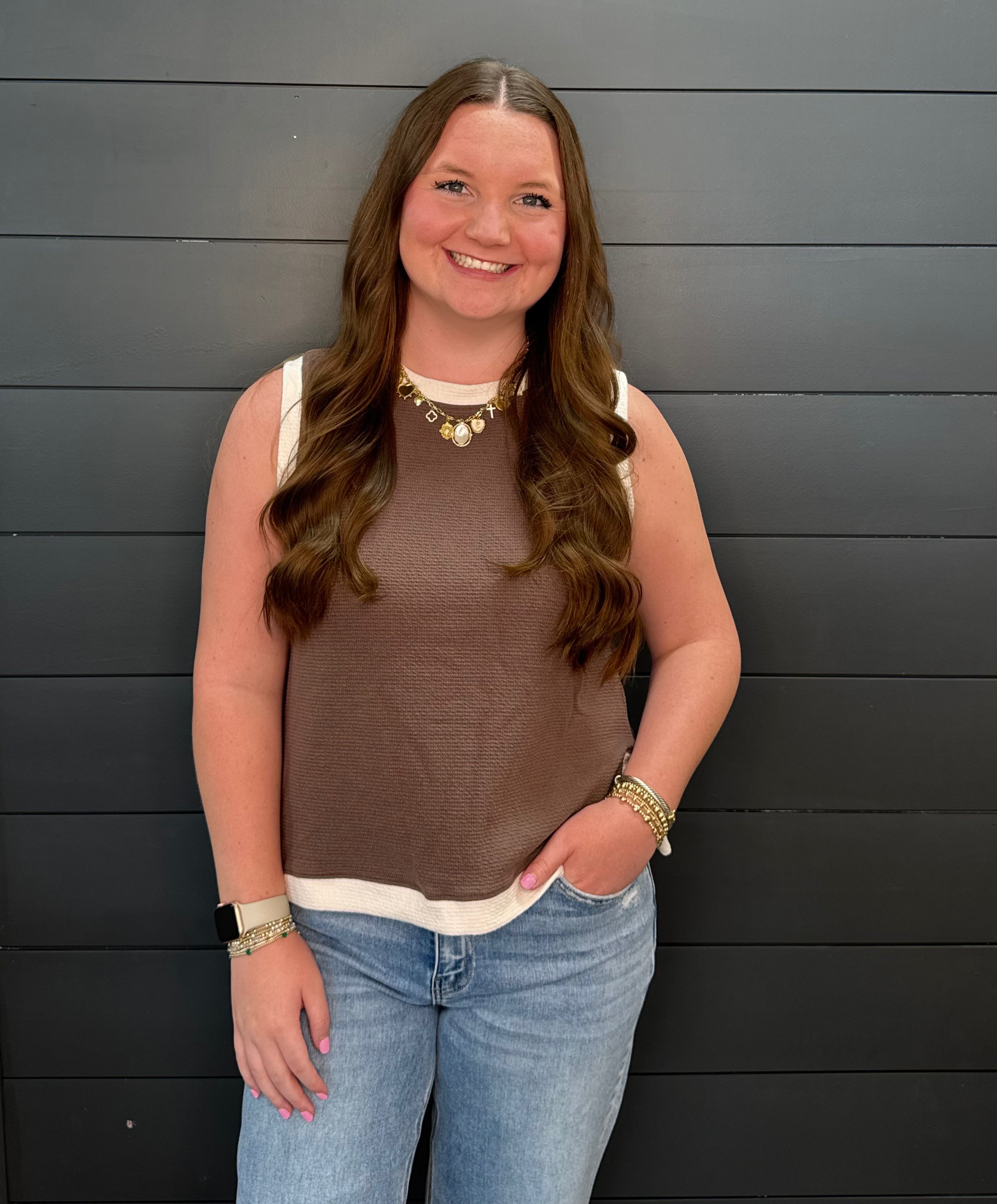 Out of The Office Tank-Fashion Tops-Podos Boutique, a Women's Fashion Boutique Located in Calera, AL