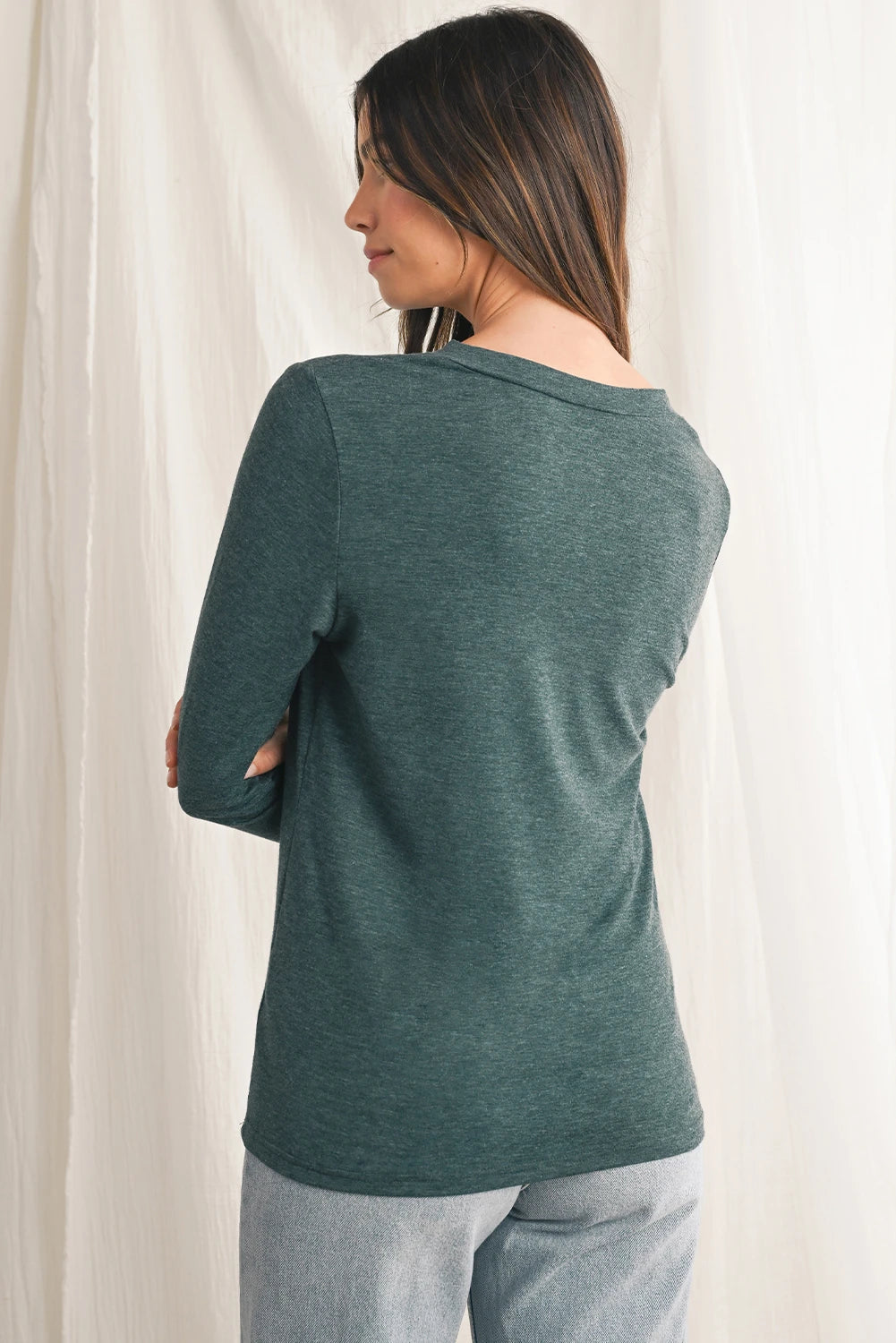 Misty Long Sleeve Top-Podos Boutique, a Women's Fashion Boutique Located in Calera, AL