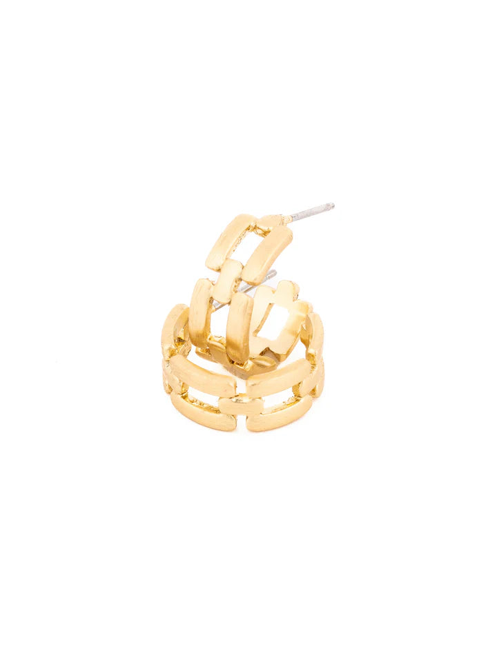 MM Golden Hour Small Hoop-Apparel & Accessories-Podos Boutique, a Women's Fashion Boutique Located in Calera, AL
