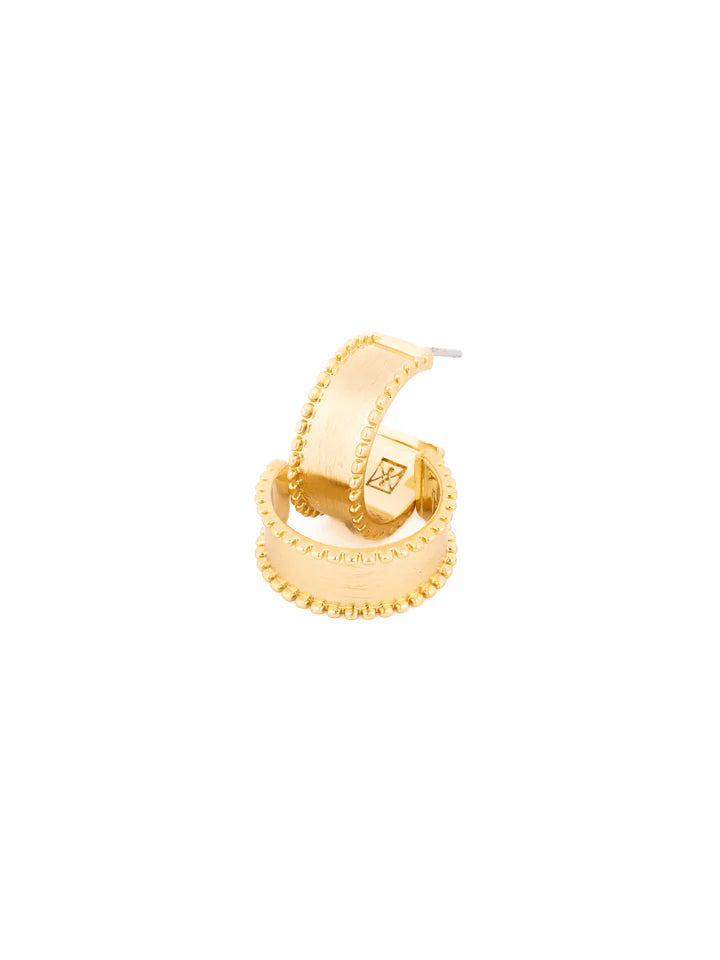 MM Golden Hour Small Hoop-Apparel & Accessories-Podos Boutique, a Women's Fashion Boutique Located in Calera, AL