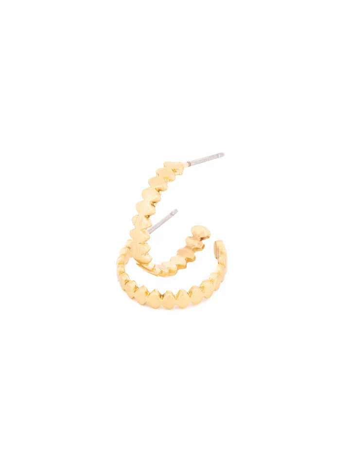 MM Golden Hour Small Hoop-Apparel & Accessories-Podos Boutique, a Women's Fashion Boutique Located in Calera, AL