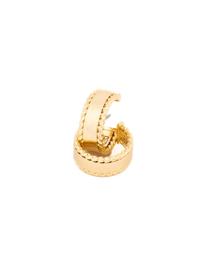 MM Golden Hour Small Hoop-Apparel & Accessories-Podos Boutique, a Women's Fashion Boutique Located in Calera, AL