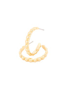 MM Golden Hour Medium Hoops-Jewelry-Podos Boutique, a Women's Fashion Boutique Located in Calera, AL