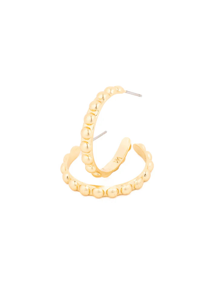 MM Golden Hour Medium Hoops-Jewelry-Podos Boutique, a Women's Fashion Boutique Located in Calera, AL