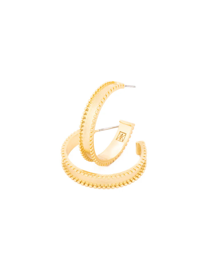 MM Golden Hour Medium Hoops-Jewelry-Podos Boutique, a Women's Fashion Boutique Located in Calera, AL
