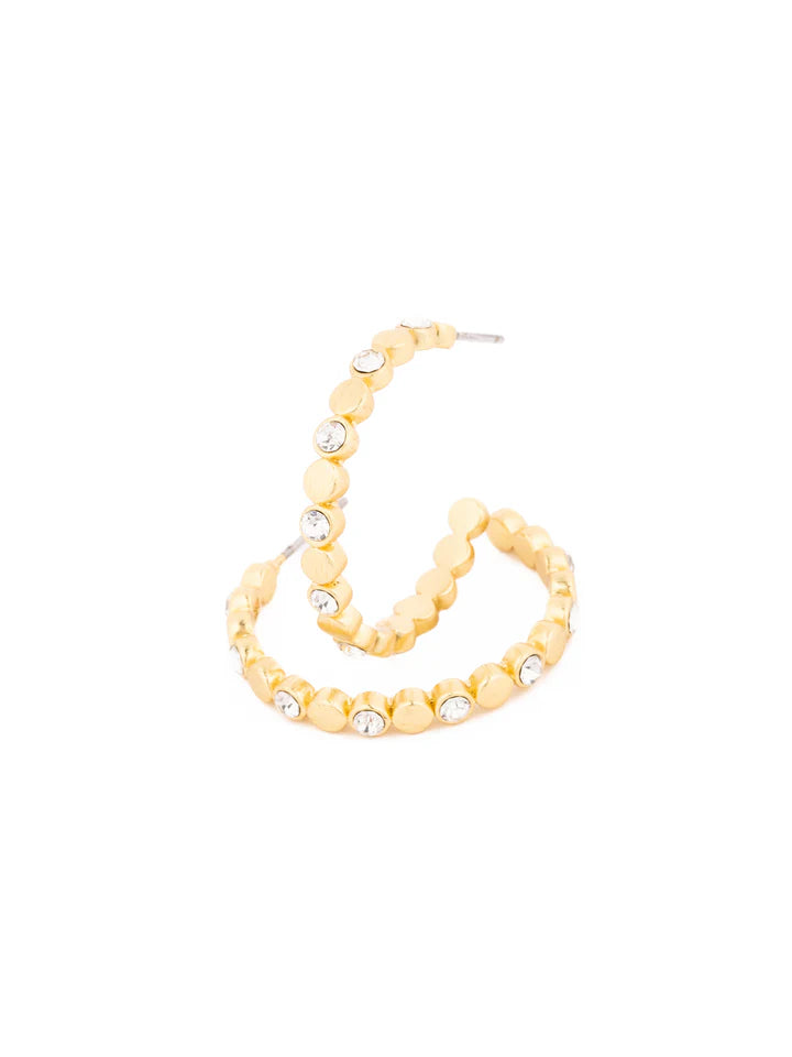 MM Golden Hour Medium Hoops-Jewelry-Podos Boutique, a Women's Fashion Boutique Located in Calera, AL