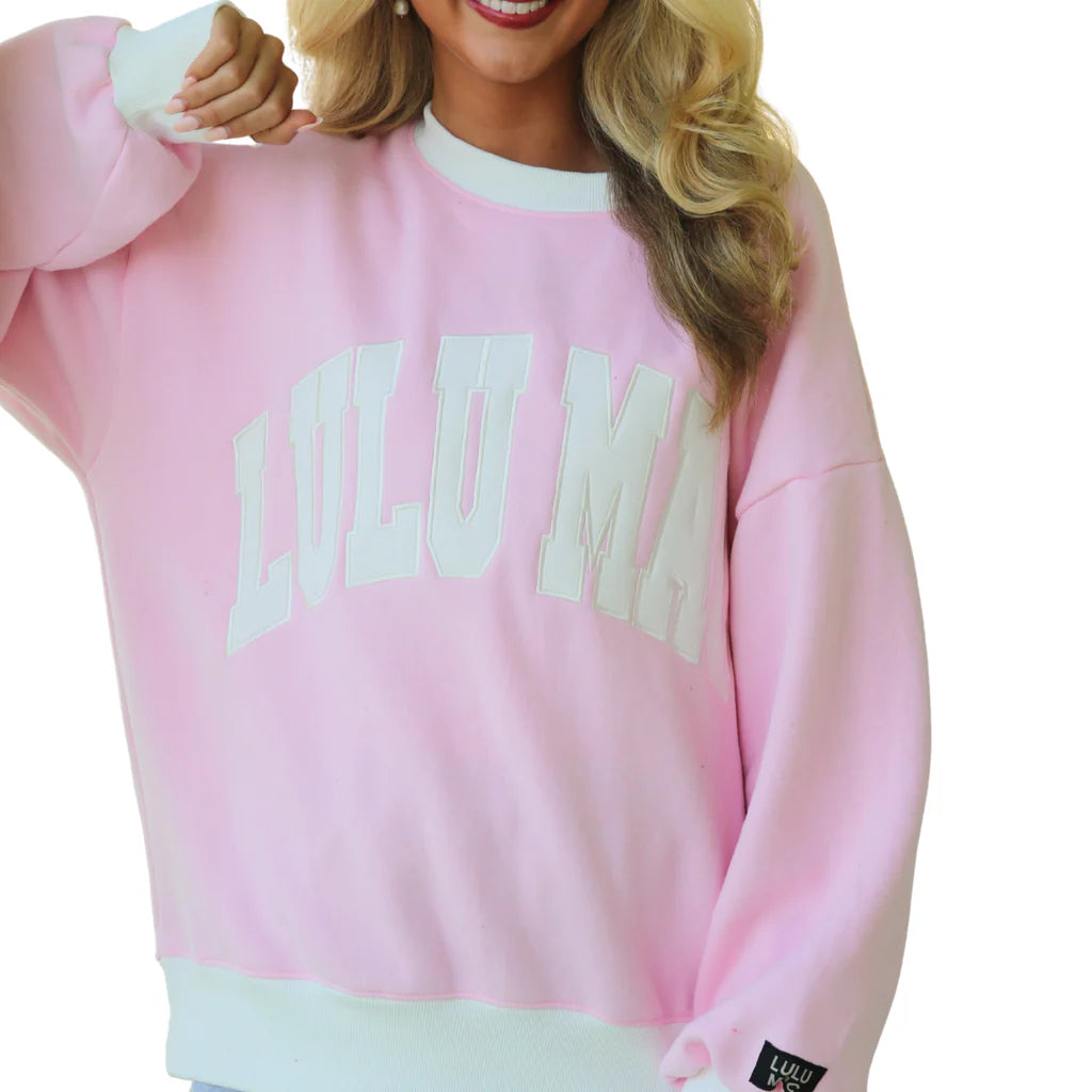 Lulu Mac Embroidered Sweatshirt-Sweatshirts-Podos Boutique, a Women's Fashion Boutique Located in Calera, AL