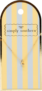 Simply Southern Initial Necklace-Podos Boutique, a Women's Fashion Boutique Located in Calera, AL