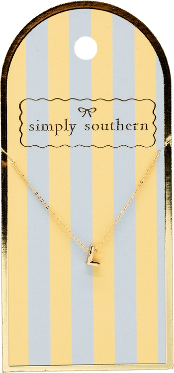 Simply Southern Initial Necklace-Podos Boutique, a Women's Fashion Boutique Located in Calera, AL