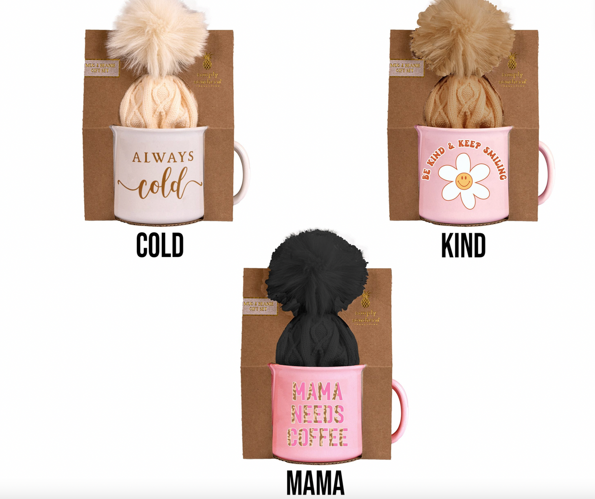 SS Beanie Mug-Drinkware-Podos Boutique, a Women's Fashion Boutique Located in Calera, AL