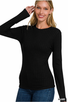 Long Sleeve Round Neck-Long Sleeves-Podos Boutique, a Women's Fashion Boutique Located in Calera, AL