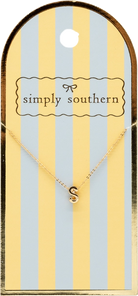 Simply Southern Initial Necklace-Podos Boutique, a Women's Fashion Boutique Located in Calera, AL
