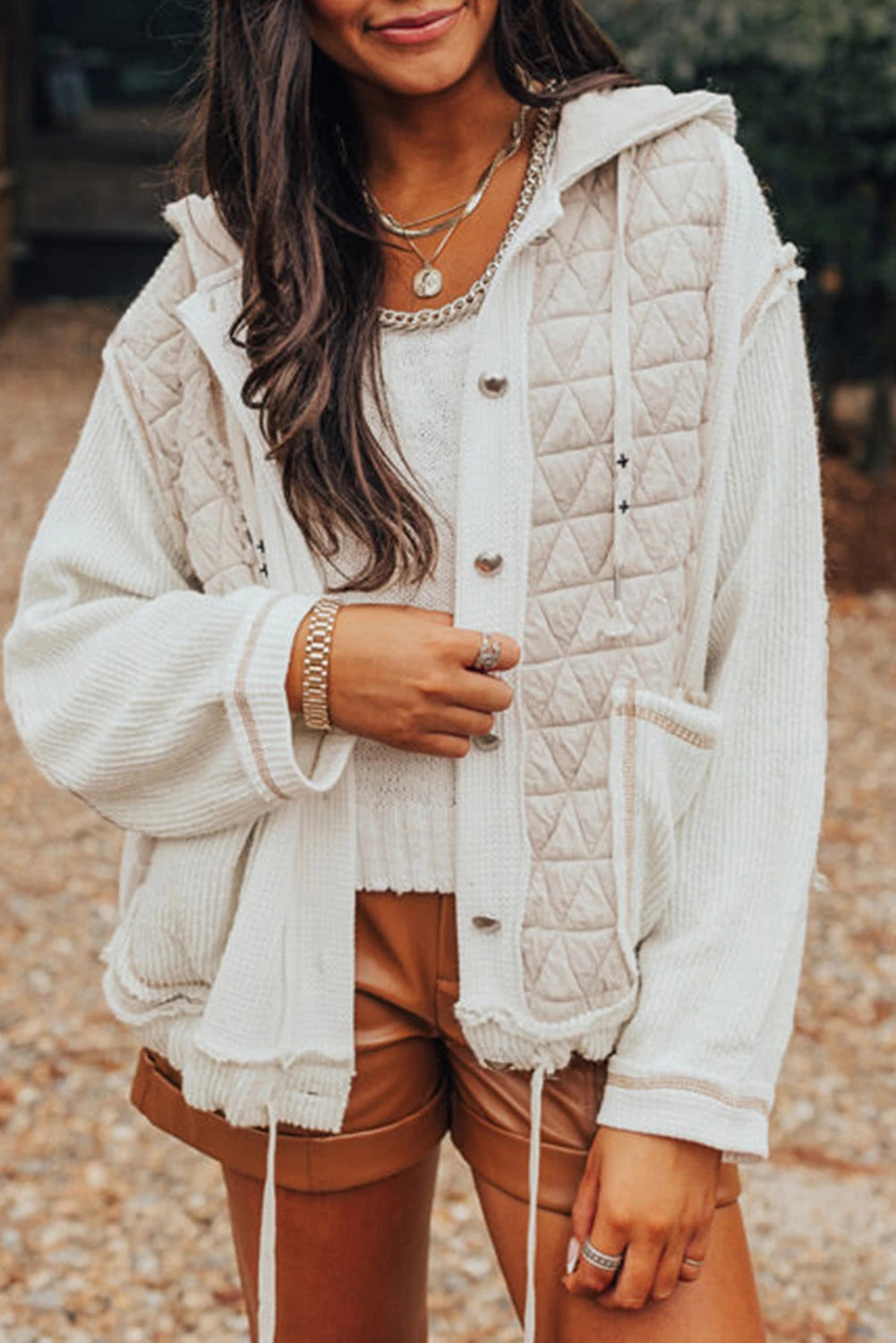 Love All Things Quilted Jacket-Podos Boutique, a Women's Fashion Boutique Located in Calera, AL