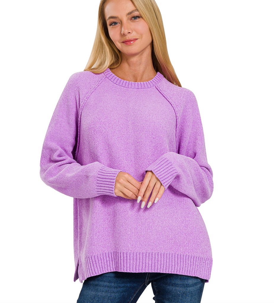 Chenille Sweater-Sweaters-Podos Boutique, a Women's Fashion Boutique Located in Calera, AL