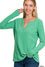 Claire Top-Long Sleeves-Podos Boutique, a Women's Fashion Boutique Located in Calera, AL