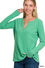 Claire Top-Long Sleeves-Podos Boutique, a Women's Fashion Boutique Located in Calera, AL