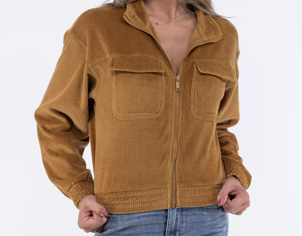 Rae Mode Corduroy Jacket-Jackets-Podos Boutique, a Women's Fashion Boutique Located in Calera, AL