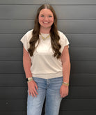 Viscose Round Neck Sweater-Fashion Tops-Podos Boutique, a Women's Fashion Boutique Located in Calera, AL