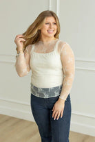 Floral Sheer Layering Top-Fashion Tops-Podos Boutique, a Women's Fashion Boutique Located in Calera, AL