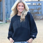 Lulu Mac Embroidered Sweatshirt-Sweatshirts-Podos Boutique, a Women's Fashion Boutique Located in Calera, AL