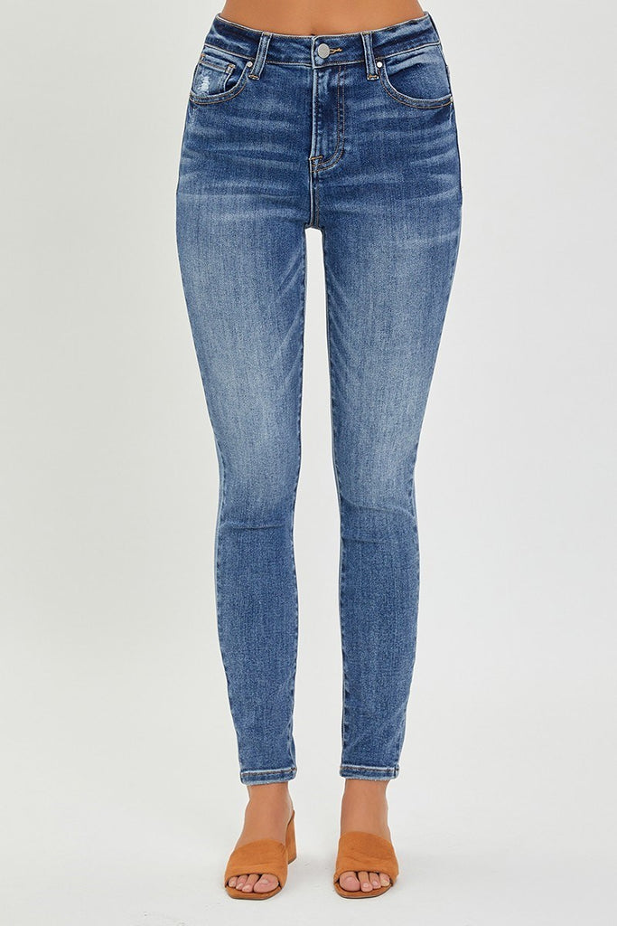 Mid Rise Ankle Skinny Jeans-Jeans-Podos Boutique, a Women's Fashion Boutique Located in Calera, AL