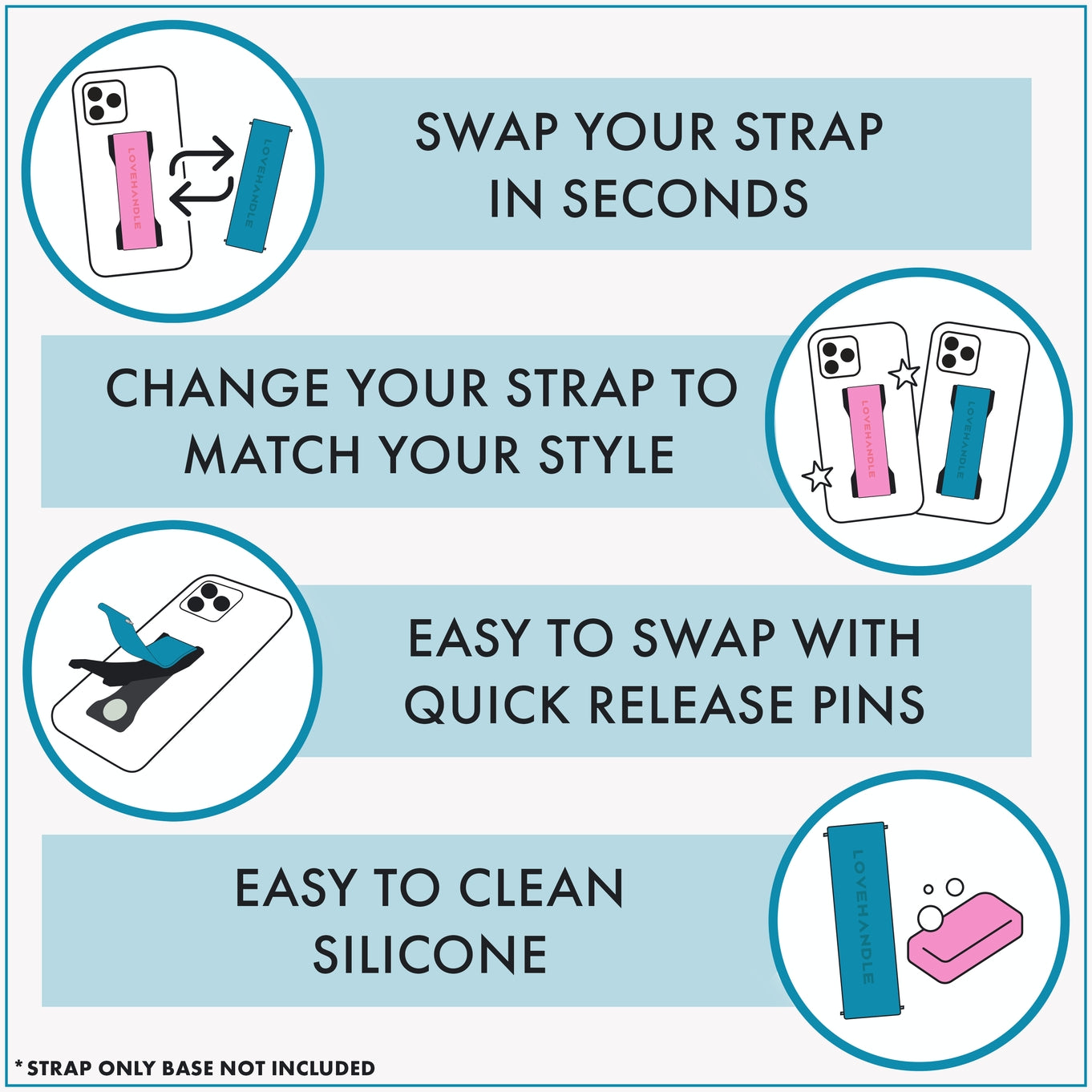 LoveHandle Pro Strap Bundle-Podos Boutique, a Women's Fashion Boutique Located in Calera, AL