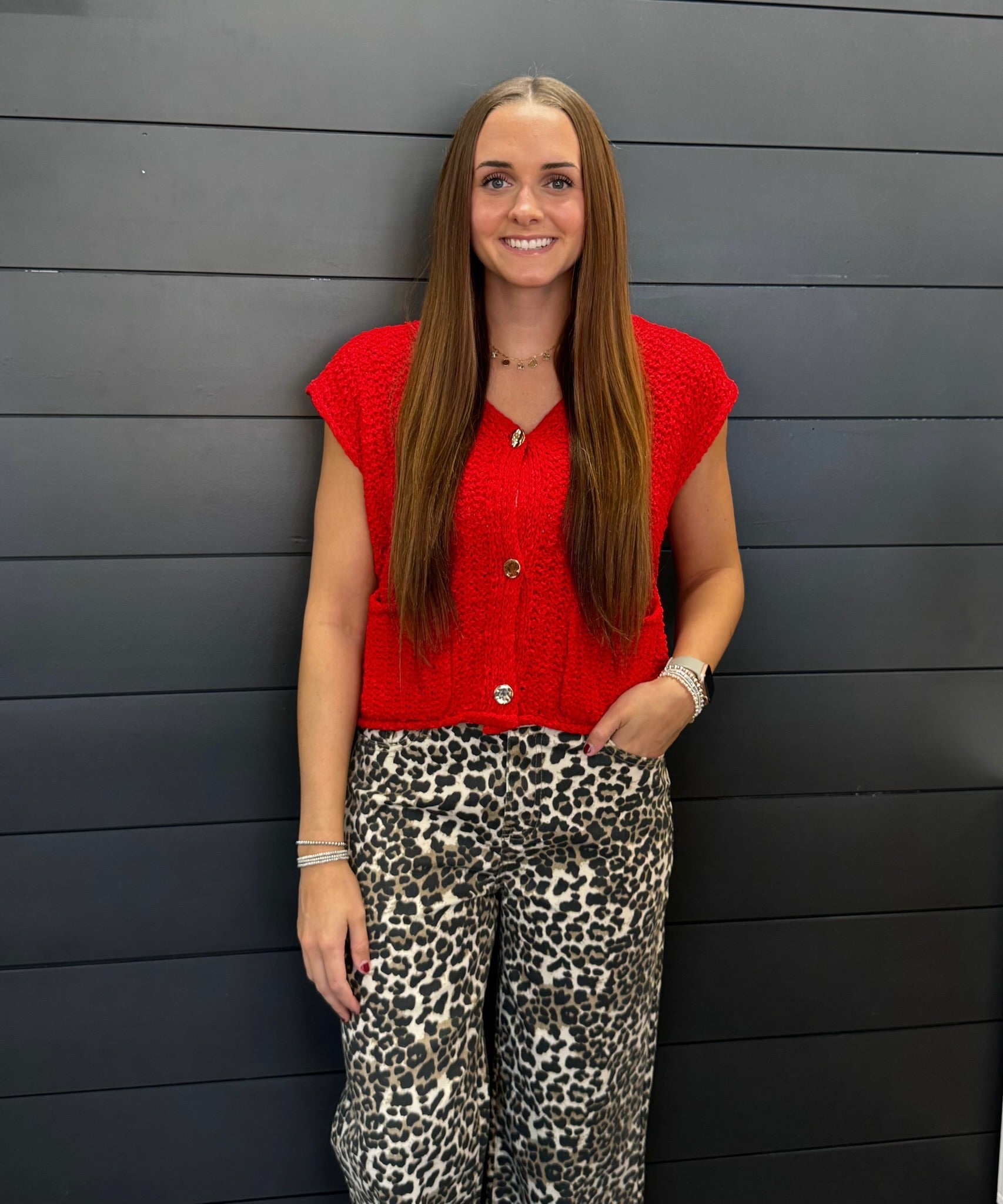 Button Down Knit Sweater-Clothing-Podos Boutique, a Women's Fashion Boutique Located in Calera, AL