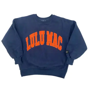 Lulu Mac Embroidered Sweatshirt-Sweatshirts-Podos Boutique, a Women's Fashion Boutique Located in Calera, AL