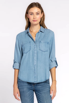Riley Top-Short Sleeves-Podos Boutique, a Women's Fashion Boutique Located in Calera, AL