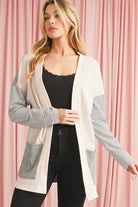 Patchwork Open Front Cardigan-Podos Boutique, a Women's Fashion Boutique Located in Calera, AL