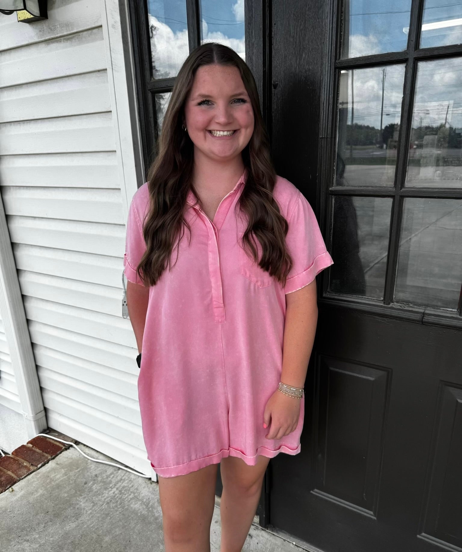 One Step Closer Romper-Rompers & Jumpsuits-Podos Boutique, a Women's Fashion Boutique Located in Calera, AL