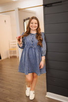 When In Doubt Denim Dress-Podos Boutique, a Women's Fashion Boutique Located in Calera, AL