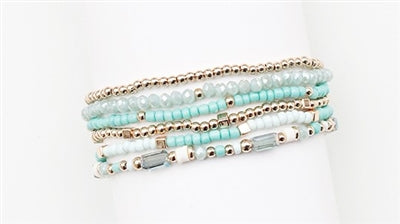 Bead Stretch Bracelets-Podos Boutique, a Women's Fashion Boutique Located in Calera, AL