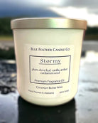 Blue Feather Candle-Candles-Podos Boutique, a Women's Fashion Boutique Located in Calera, AL