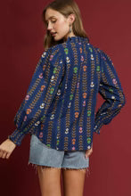 Umgee Copyright Striped Top-Fashion Tops-Podos Boutique, a Women's Fashion Boutique Located in Calera, AL