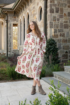 Floral Shirt Dress-Midi Dresses-Podos Boutique, a Women's Fashion Boutique Located in Calera, AL