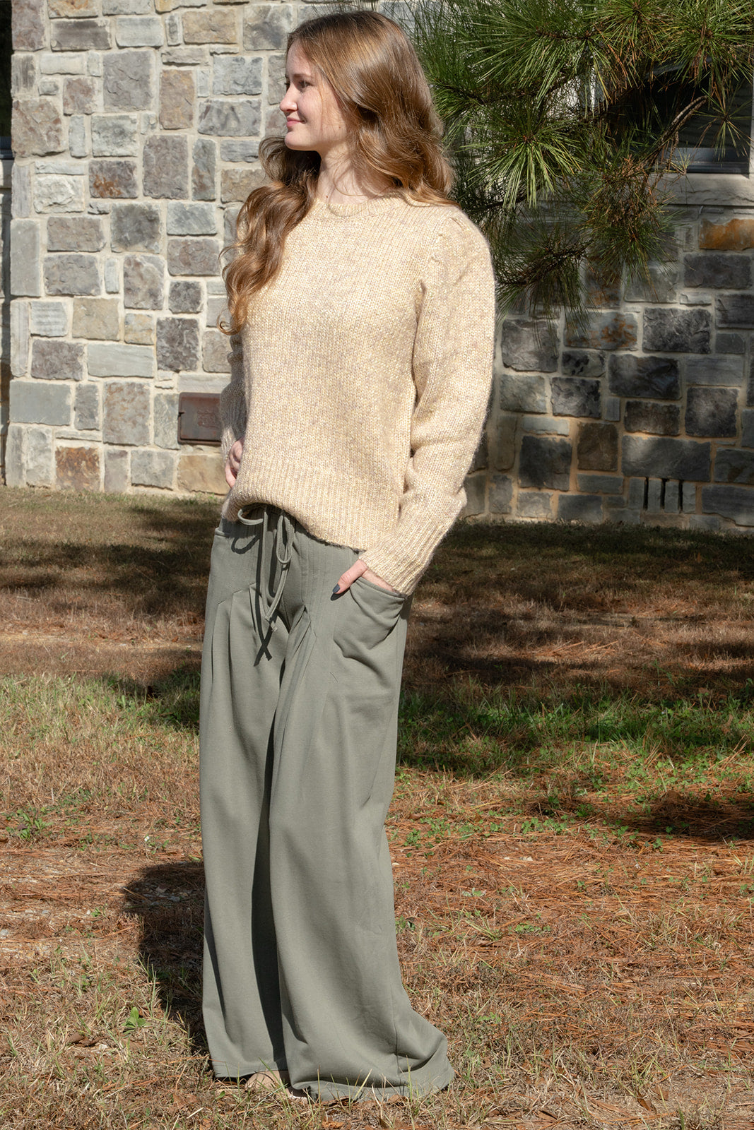 Umgee's French Terry Pants-Pants-Podos Boutique, a Women's Fashion Boutique Located in Calera, AL