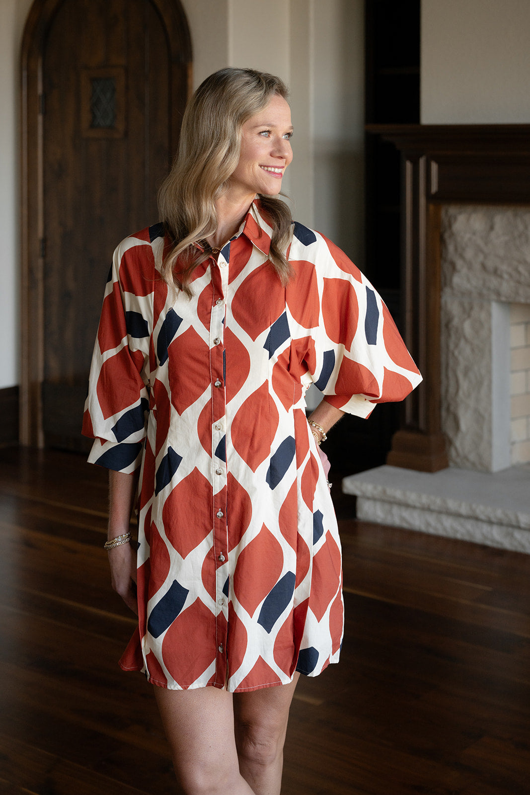 Falling Florals Dress-Short Dresses-Podos Boutique, a Women's Fashion Boutique Located in Calera, AL