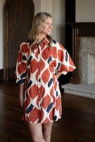 Falling Florals Dress-Short Dresses-Podos Boutique, a Women's Fashion Boutique Located in Calera, AL