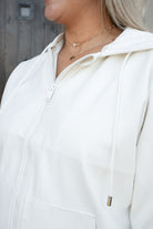 Rae Mode PU Leather Cropped Hoodie Jacket-Jackets-Podos Boutique, a Women's Fashion Boutique Located in Calera, AL