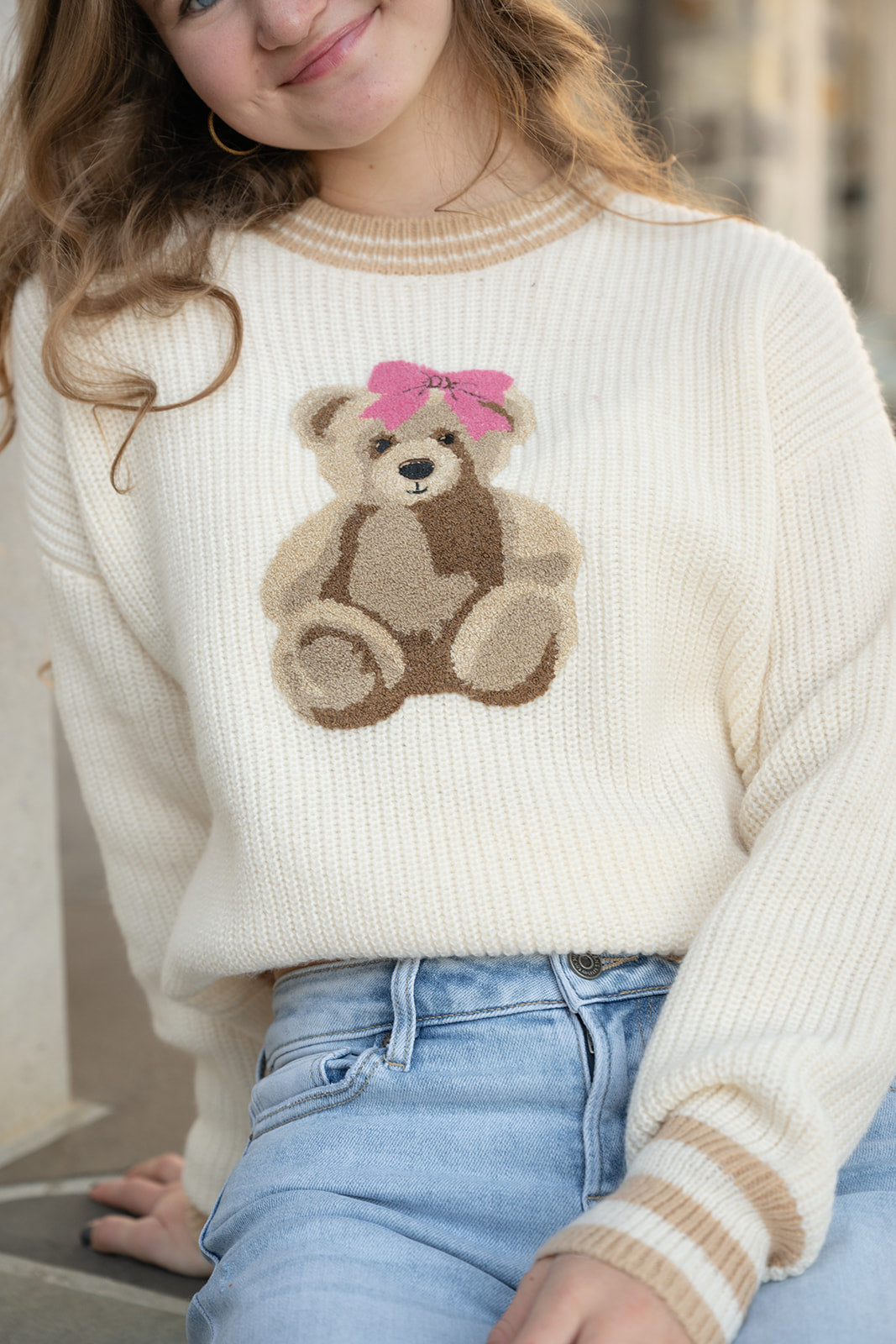 Simply Souther Harper Bear-Sweaters-Podos Boutique, a Women's Fashion Boutique Located in Calera, AL