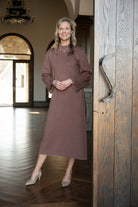 But First, Coffee Dress-Midi Dresses-Podos Boutique, a Women's Fashion Boutique Located in Calera, AL