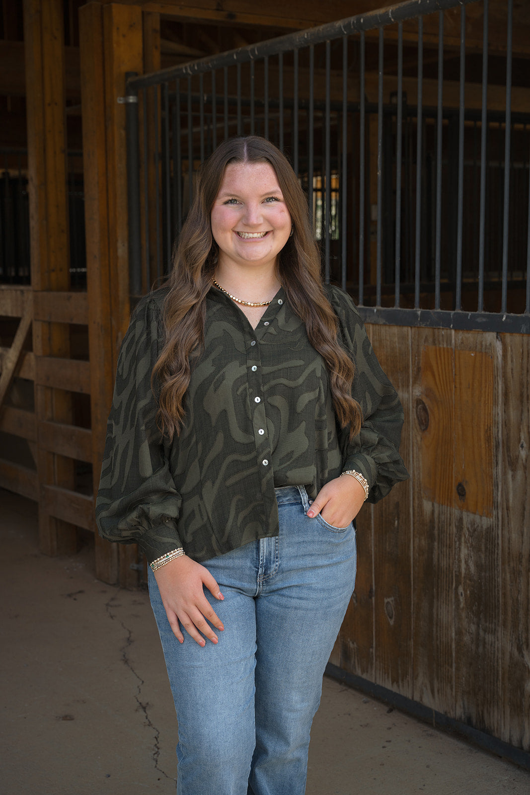 Button Down Perfection Shirt-Long Sleeves-Podos Boutique, a Women's Fashion Boutique Located in Calera, AL