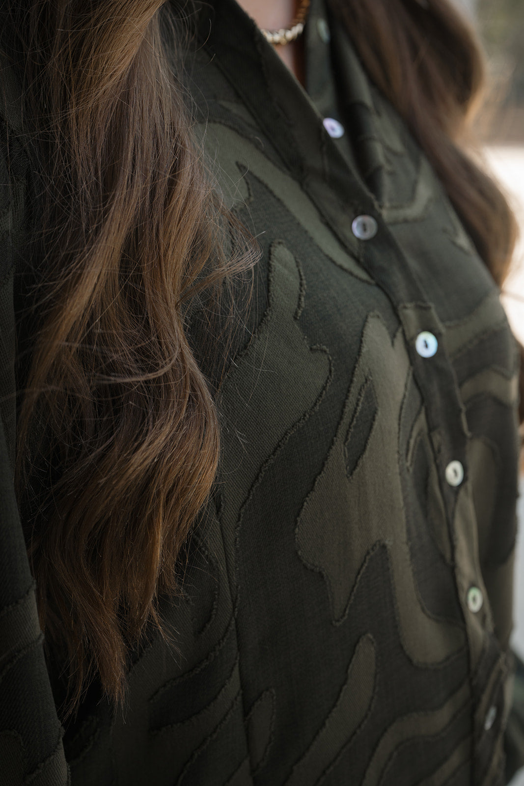 Button Down Perfection Shirt-Long Sleeves-Podos Boutique, a Women's Fashion Boutique Located in Calera, AL