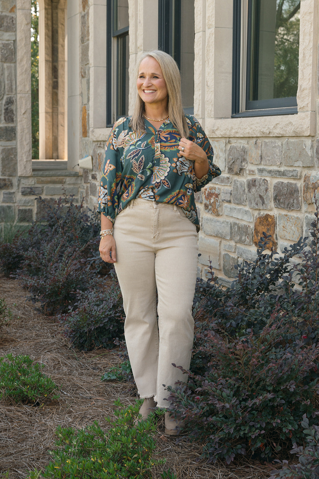 One Of A Kind Top-Long Sleeves-Podos Boutique, a Women's Fashion Boutique Located in Calera, AL