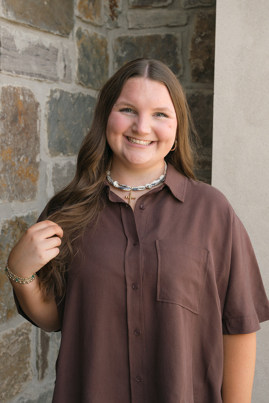 Walk Me Home Top-Short Sleeves-Podos Boutique, a Women's Fashion Boutique Located in Calera, AL