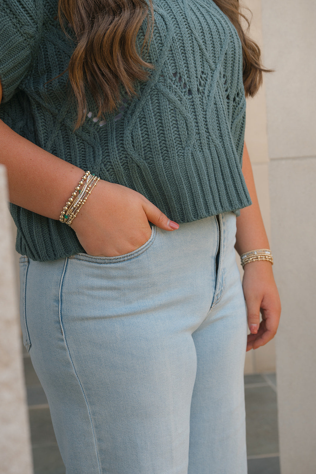 Timeless Knit Sweater-Short Sleeves-Podos Boutique, a Women's Fashion Boutique Located in Calera, AL