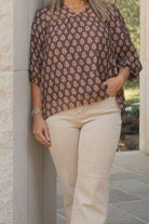 Harvest Bloom Top-Fashion Tops-Podos Boutique, a Women's Fashion Boutique Located in Calera, AL