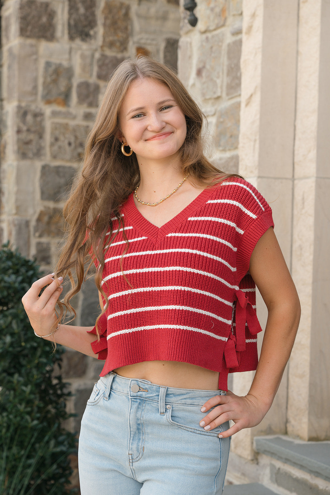 The Tailgate Top-Short Sleeves-Podos Boutique, a Women's Fashion Boutique Located in Calera, AL